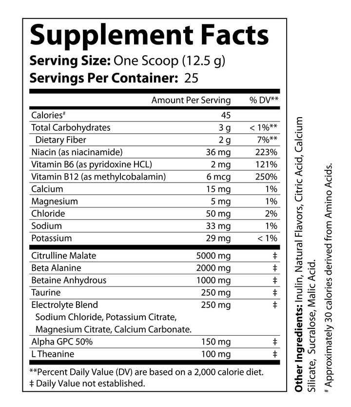 Pump Non-Stim Pre Workout - Cherry Blast