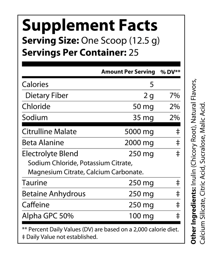 Pump Pre Workout Citrus Blast