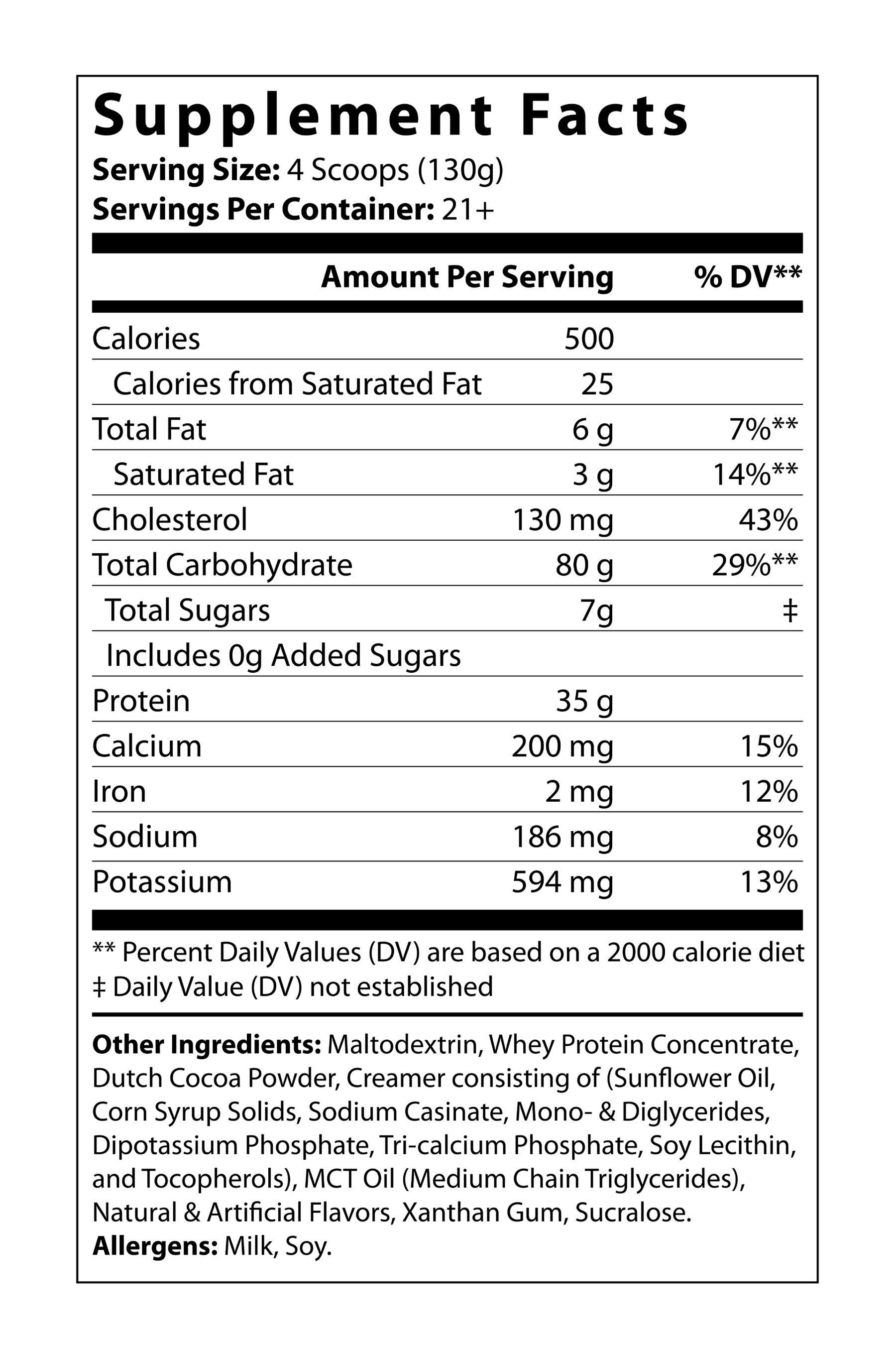 Bulk Up! Mass Gainer Chocolate 6lb