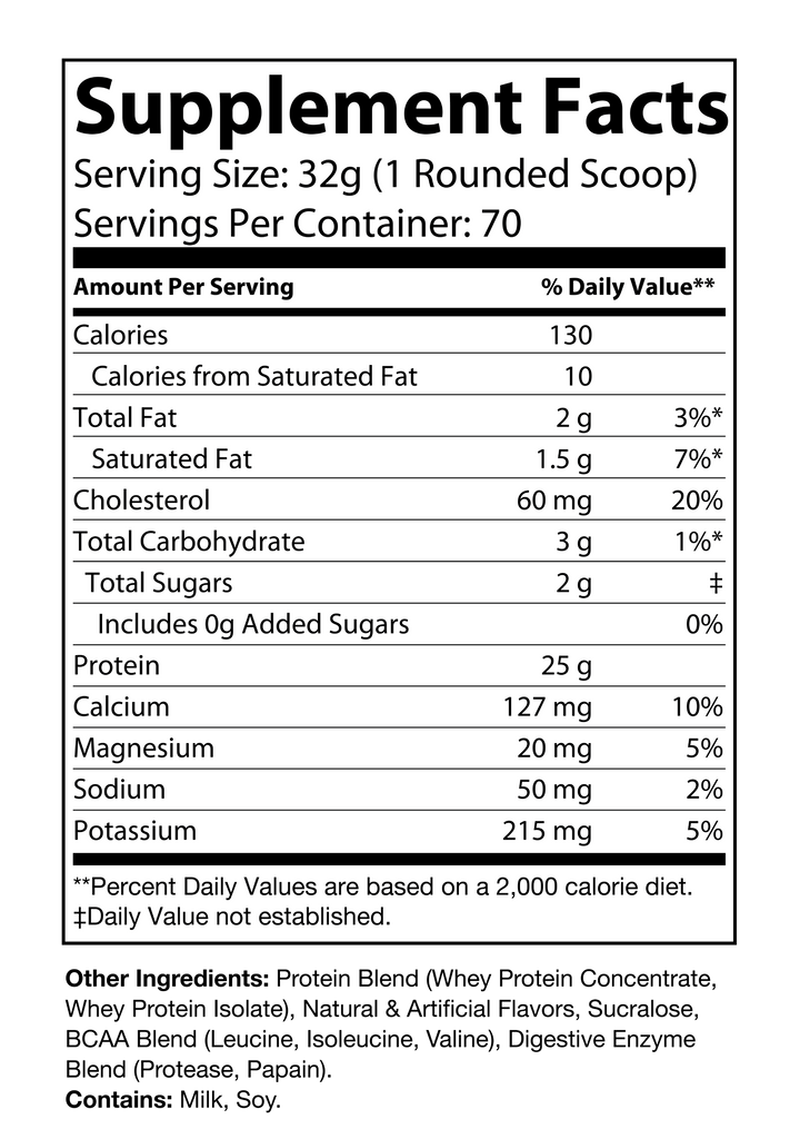 Whey Protein Vanilla 5lb