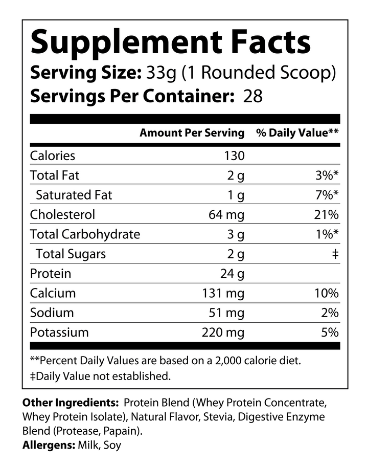 Whey Armor Natural Protein 2lb Vanilla