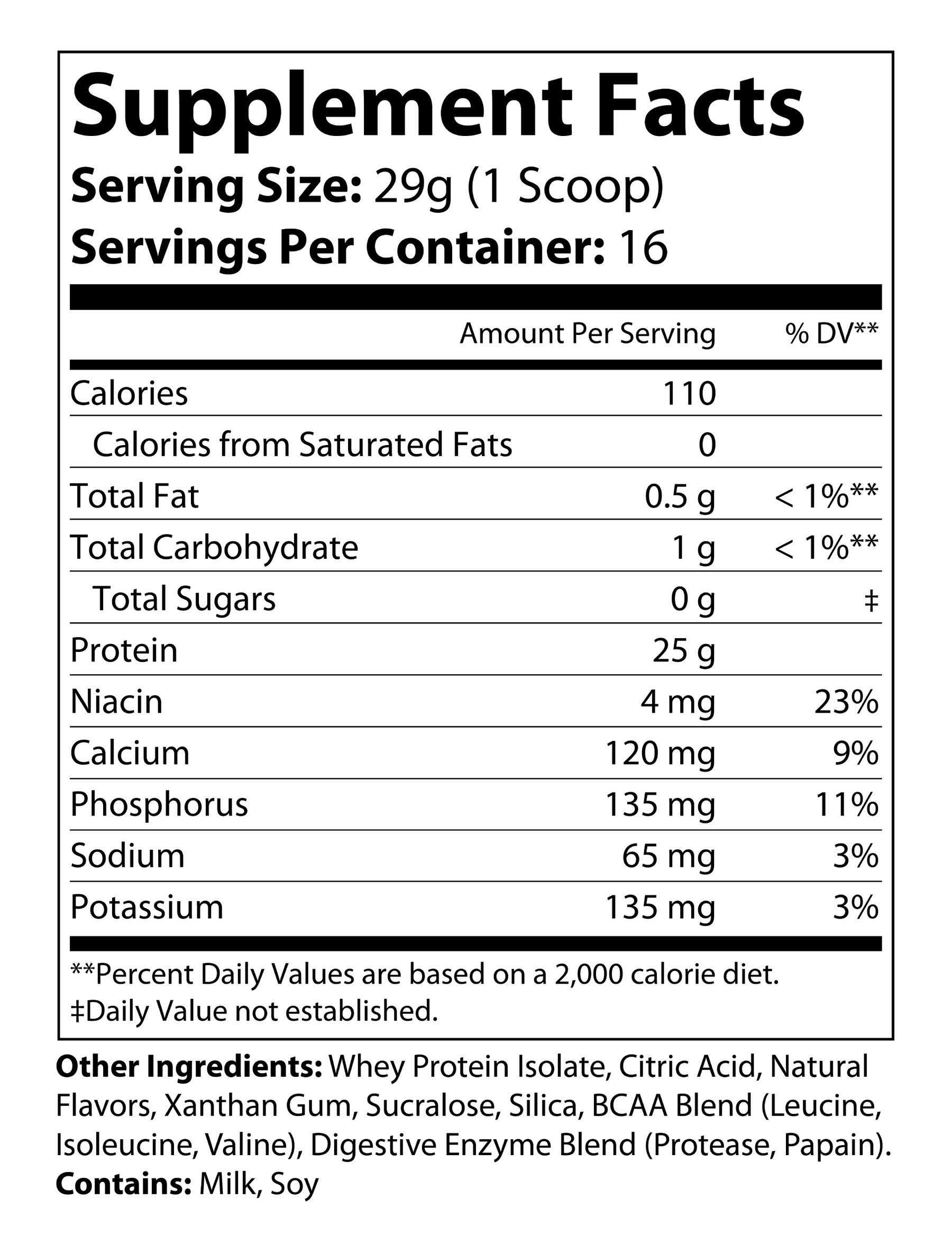 Whey Armor 100% Isolate Protein Berry Flavor