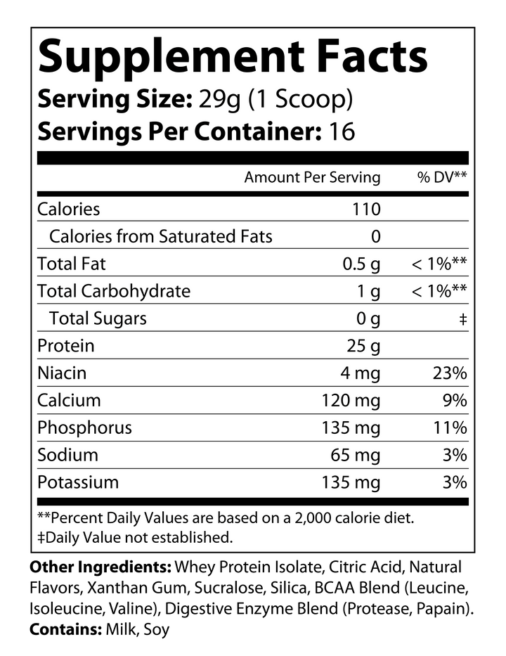 Whey Armor 100% Isolate Protein Berry Flavor