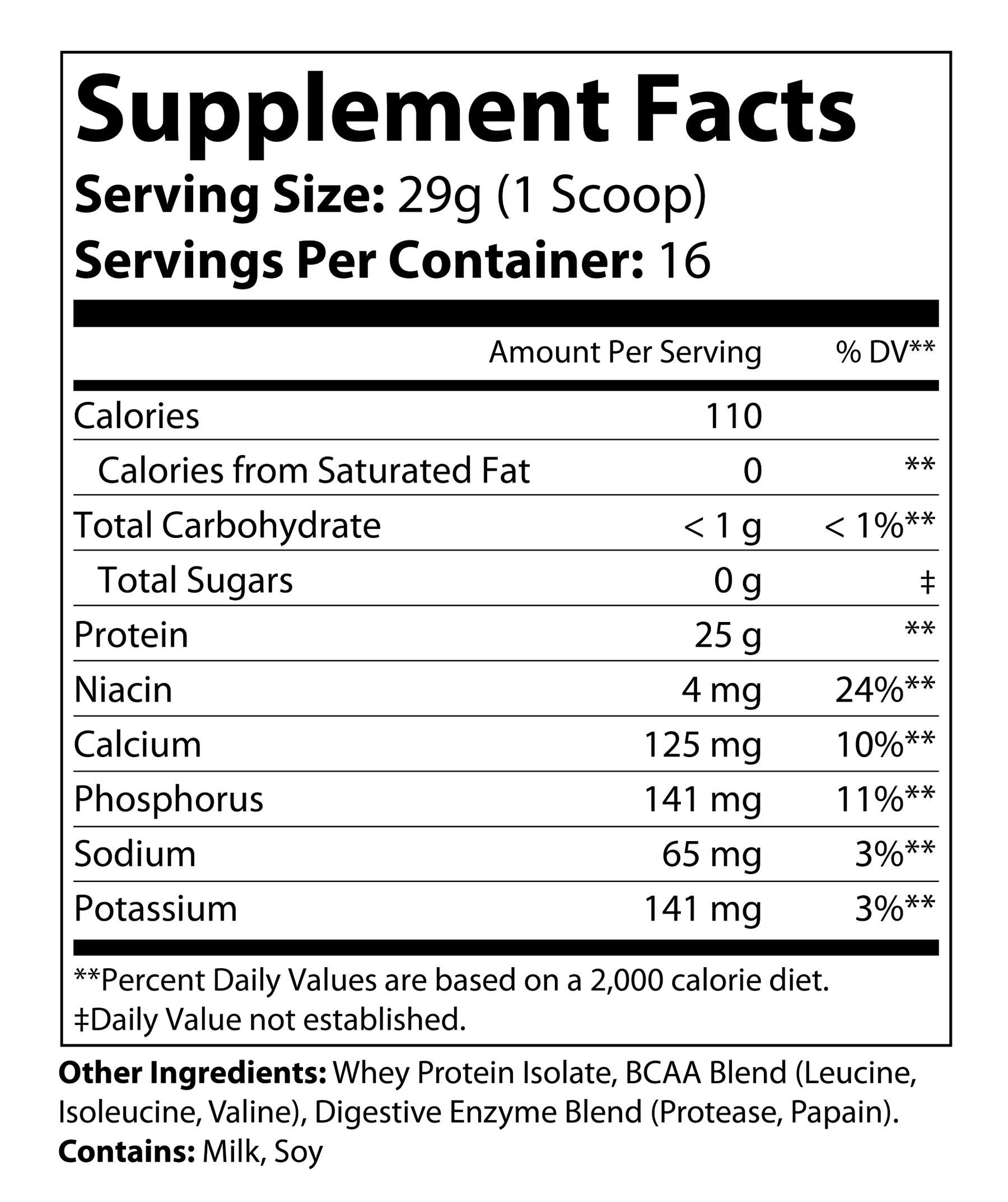 Whey Armor 100% Isolate Protein Unflavored