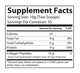 Collagen Hydrolyzed Type 1 & 3 Collagen Grass Fed Pasture Raised
