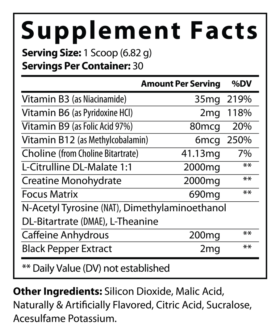 Pre Workout Fruit Punch