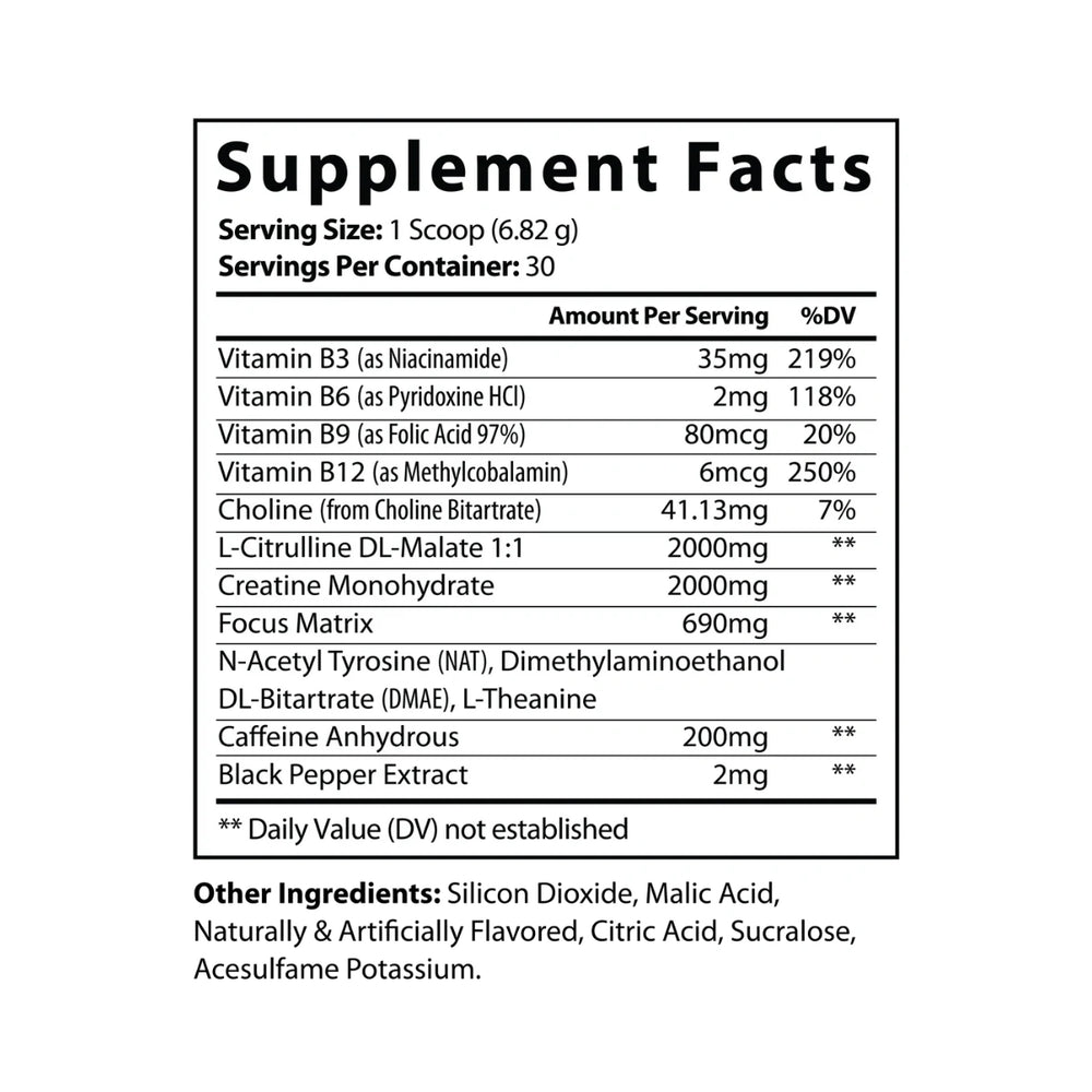 Pre Workout Fruit Punch