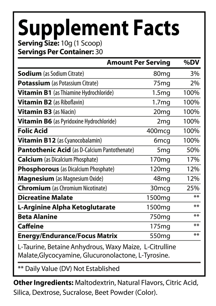 Pre Workout Honeydew Watermelon