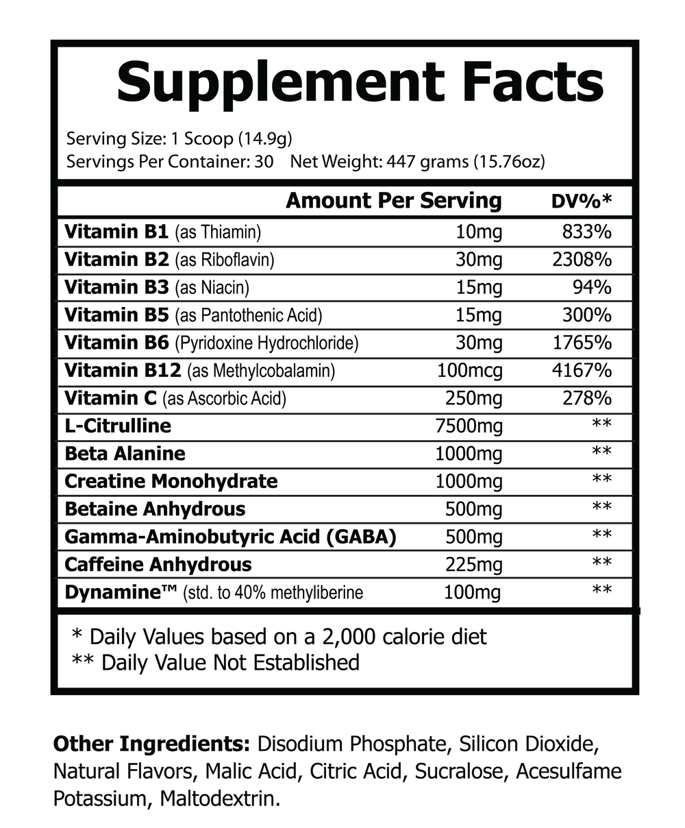 Pre Workout Tropical Sunrise