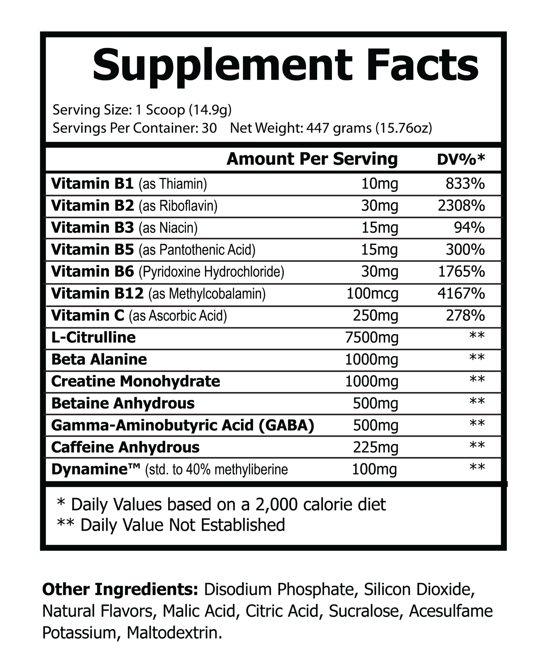 Pre Workout Tropical Sunrise