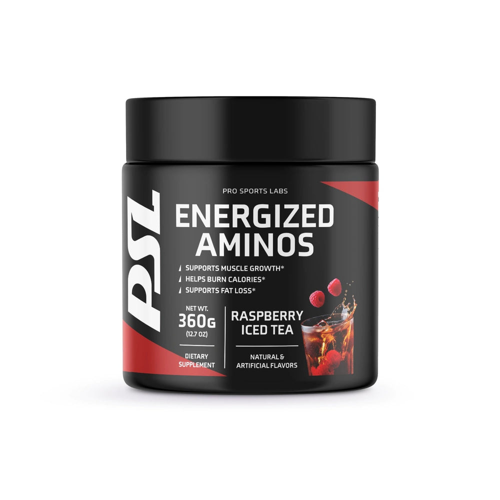 Energized Aminos Raspberry Iced Tea - Pro Sports Labs