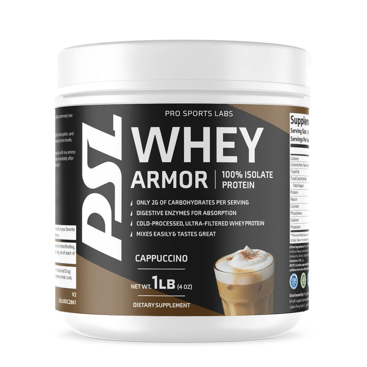 Whey Armor 100% Isolate Protein Cappuccino - Pro Sports Labs