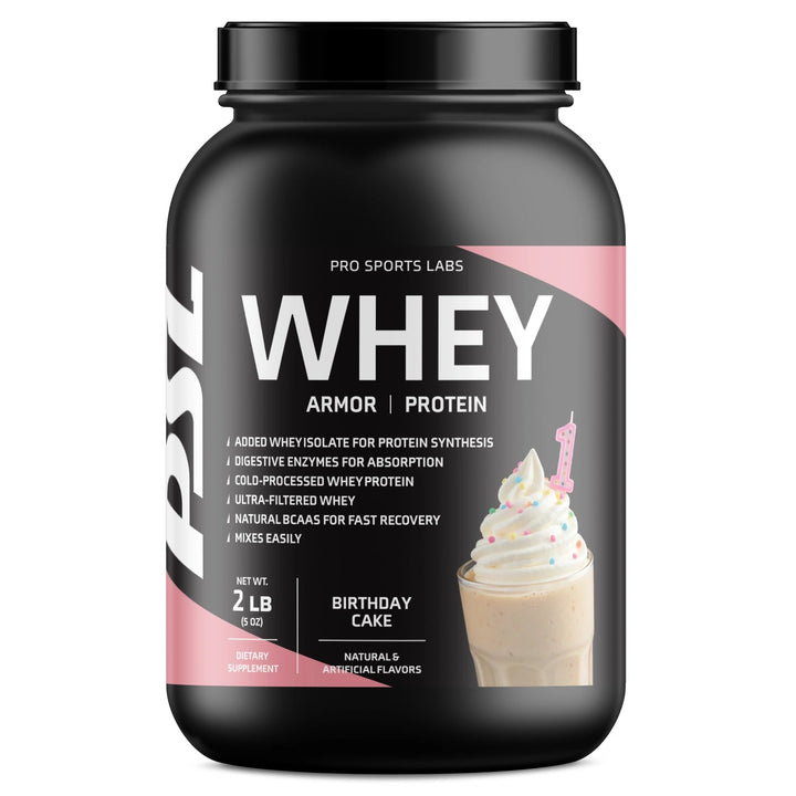 Whey Armor Protein 2lb Birthday Cake - Pro Sports Labs